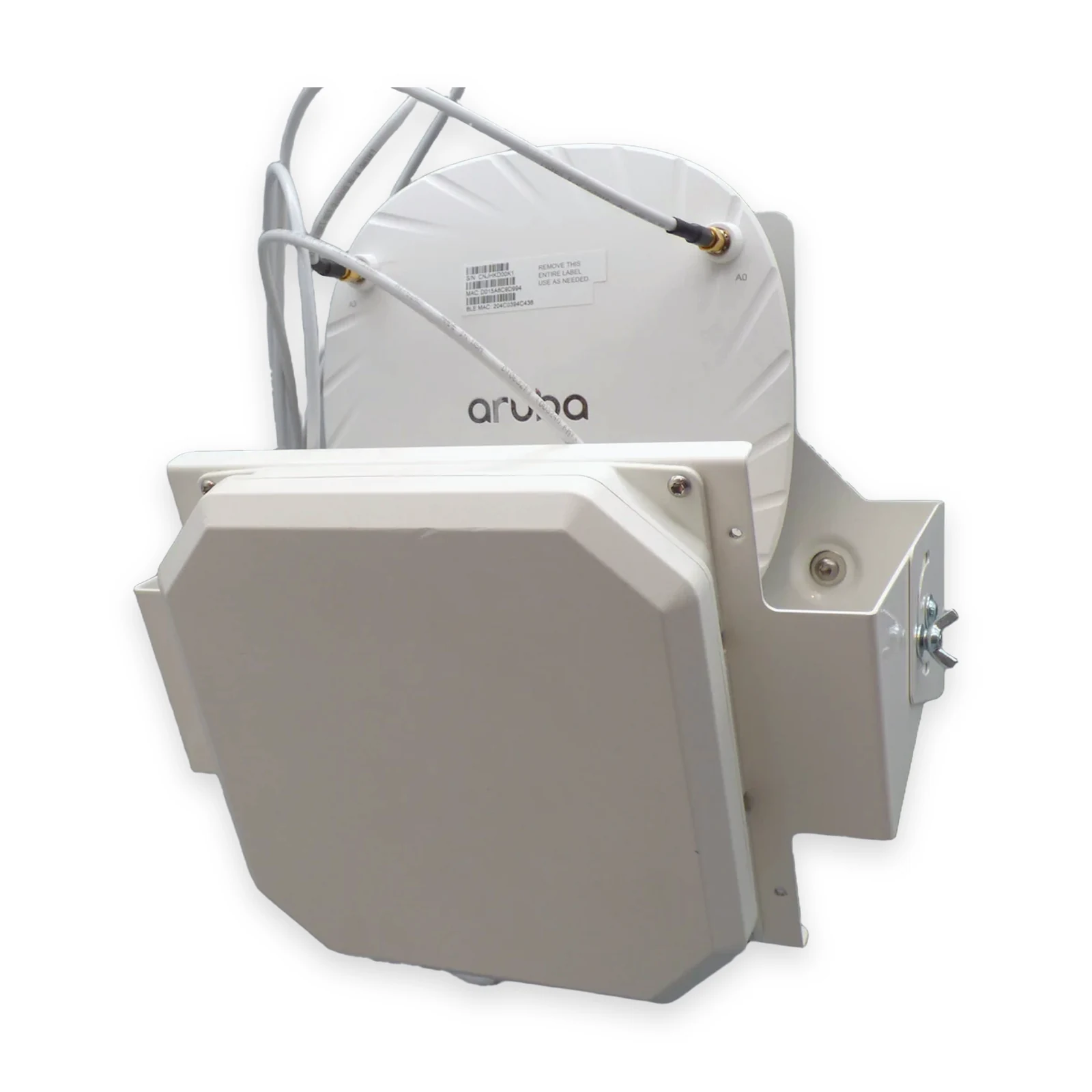 Kombinierte Halterung für Aruba Access Points und Patchantennen Kombinierte Halterung für Aruba Access Points und Patchantennen